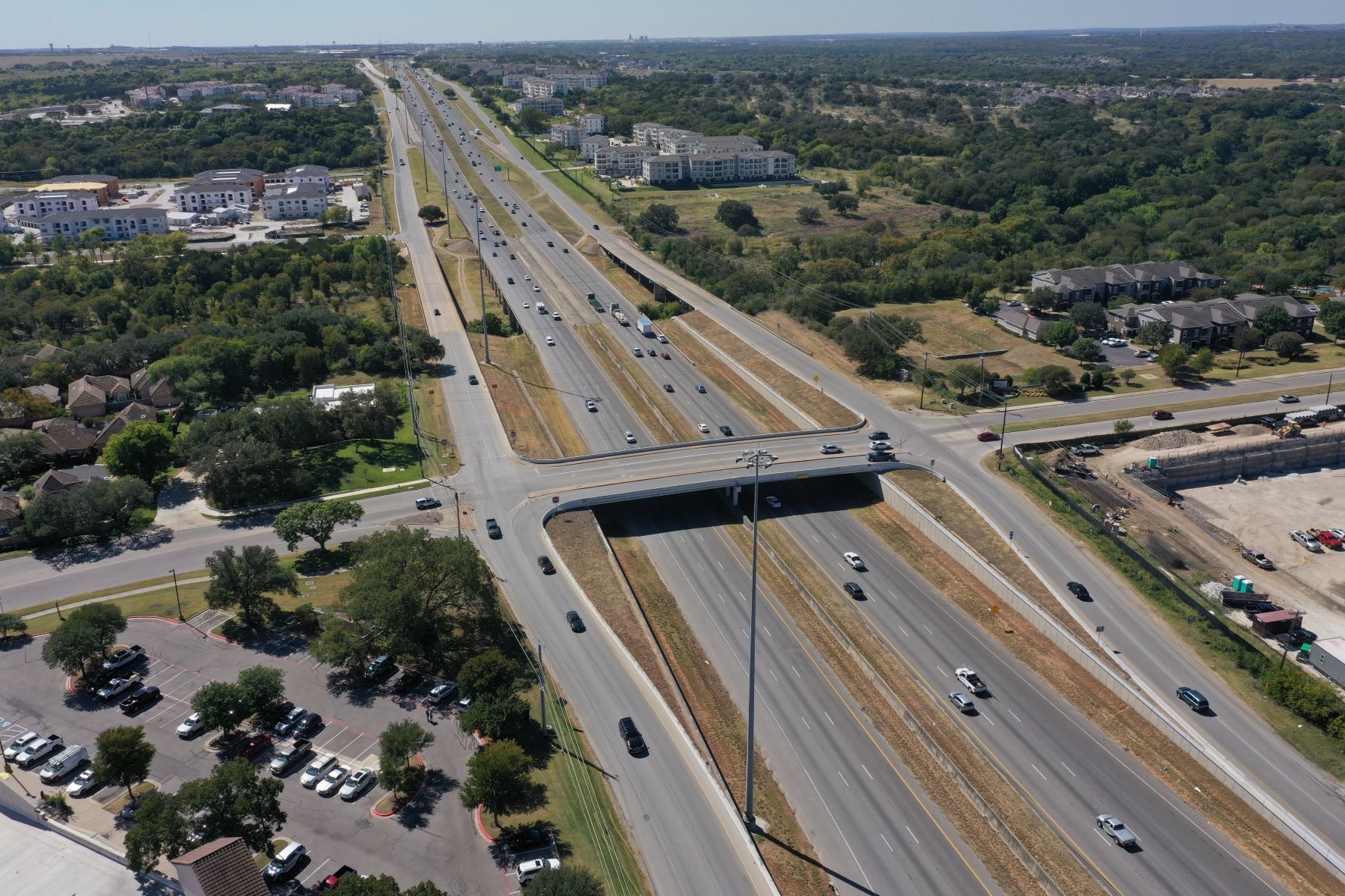 Southbound I-35 at Onion Creek Parkway - October 2022
