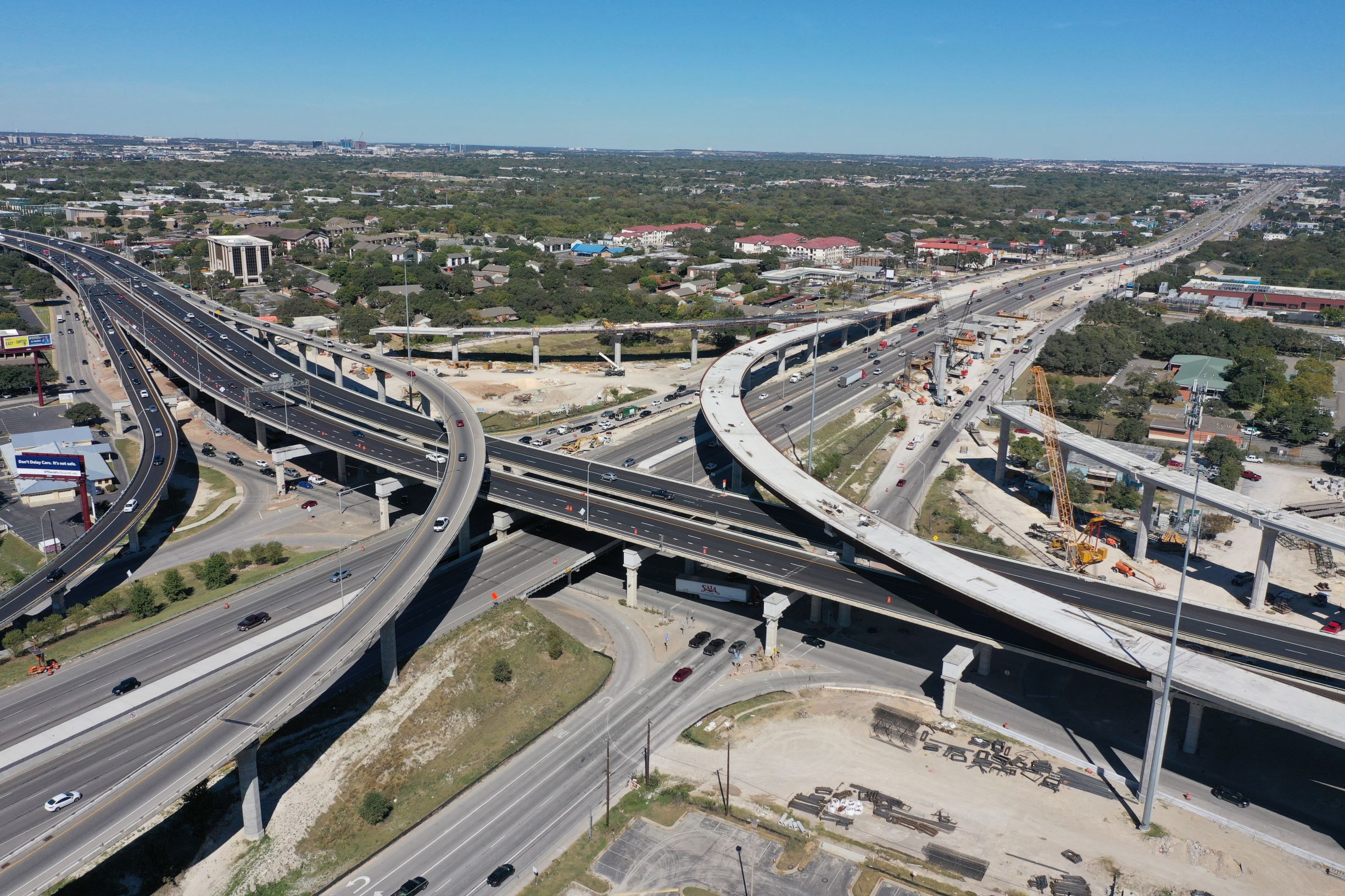 I-35 and US 183 interchange - Oct. 30, 2020