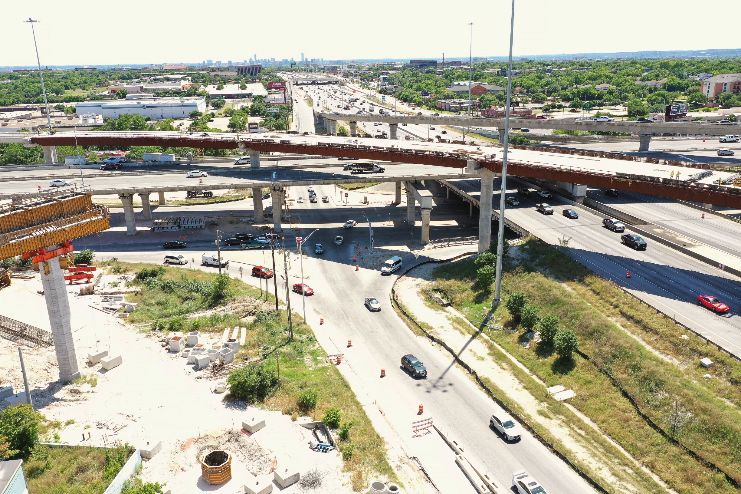 I-35 and US 183 interchange - April 2020