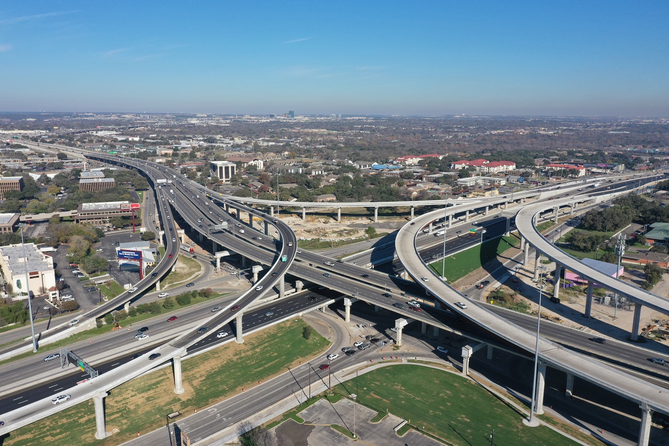 I-35 and US 183 interchange - December 2021